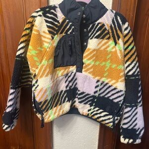 Free People Hit The Slopes Printed Fleece Pullover